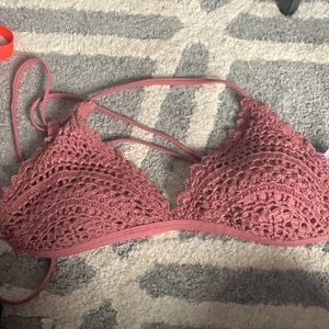 Crochet bikini top